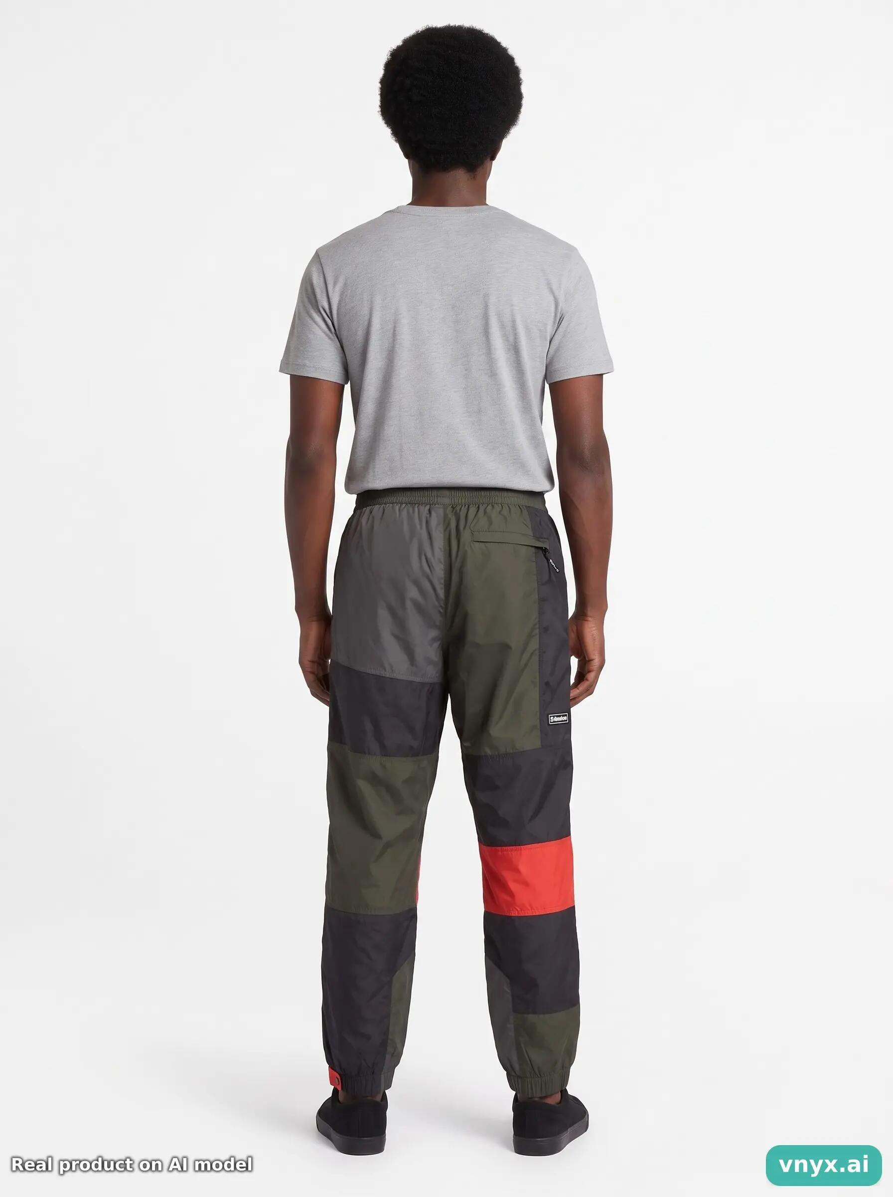 Second Life - Timberland Multicolour Colorblock Joggers Size XL 2/5