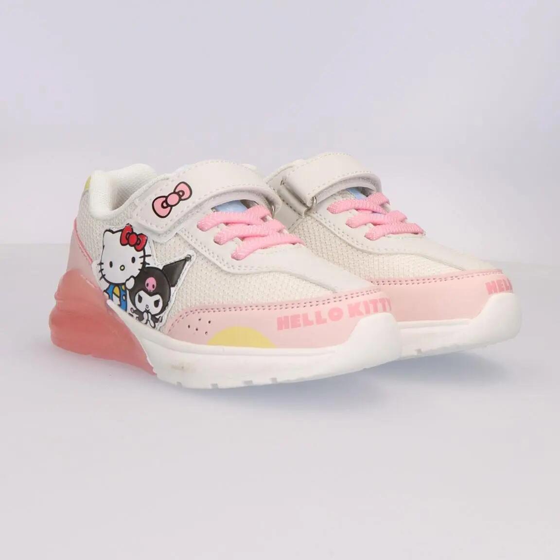 Sapatilhas com luzes criança Hello Kitty com velcro rosa 6/6
