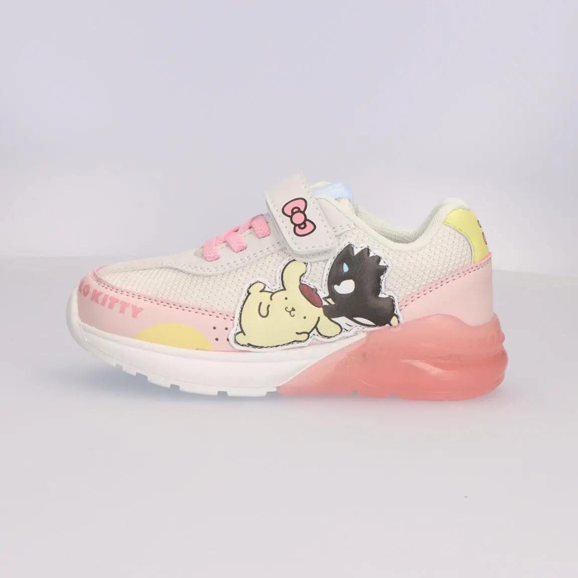 Sapatilhas com luzes criança Hello Kitty com velcro rosa 4/6
