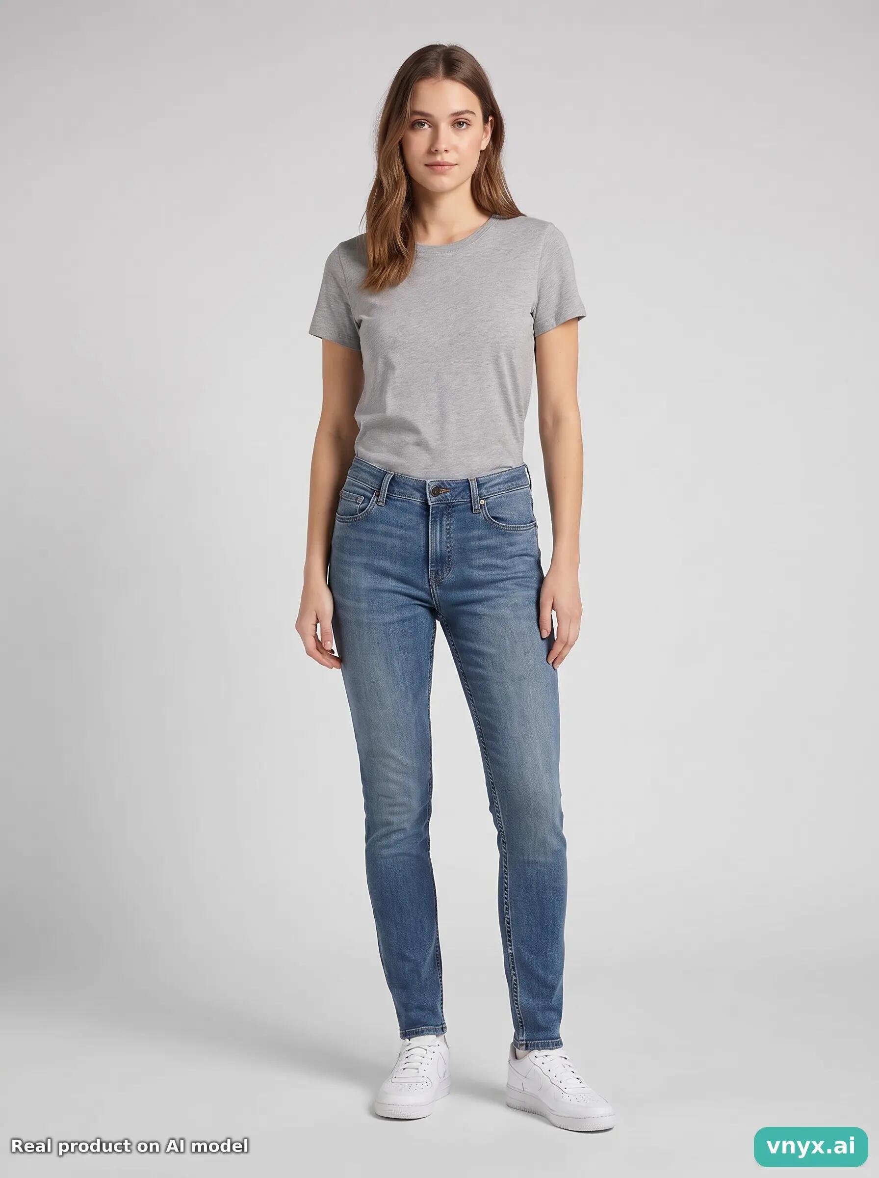 Second Life - Vintage Lee Light Blue Jeans Women 32 L32 6/6