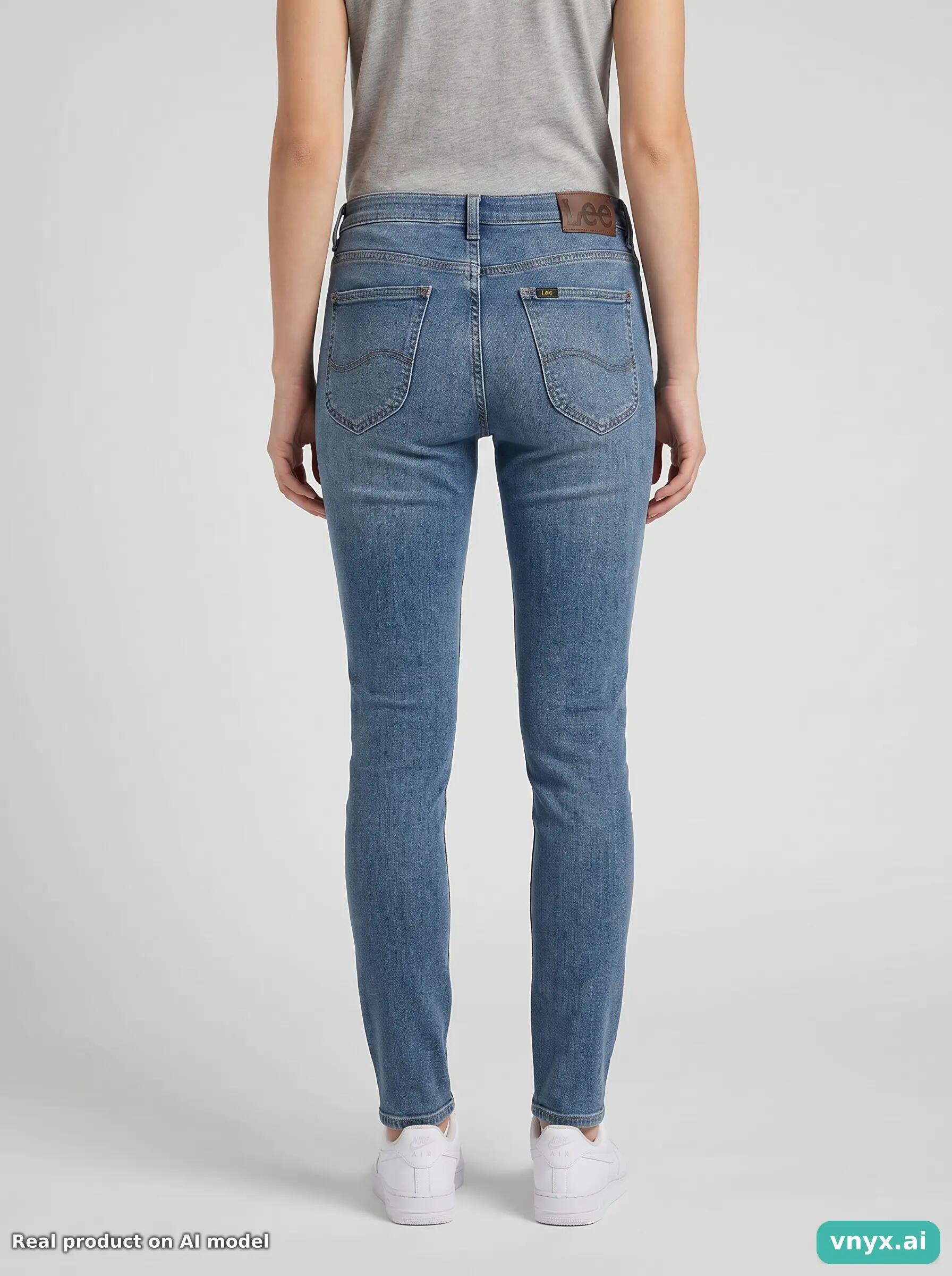 Second Life - Vintage Lee Light Blue Jeans Women 32 L32 2/6