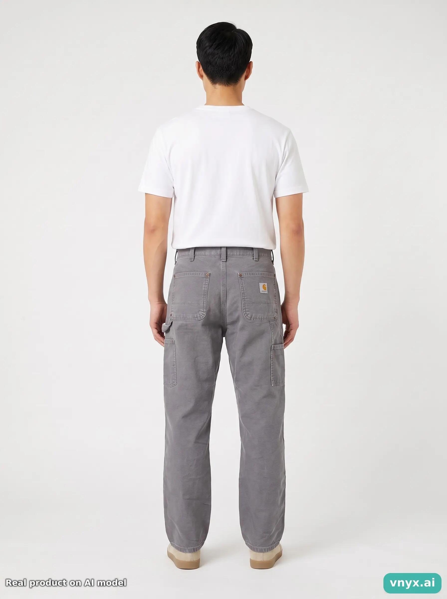Second Life - Vintage Carhartt Grey Trousers Men 30 L32 4/5