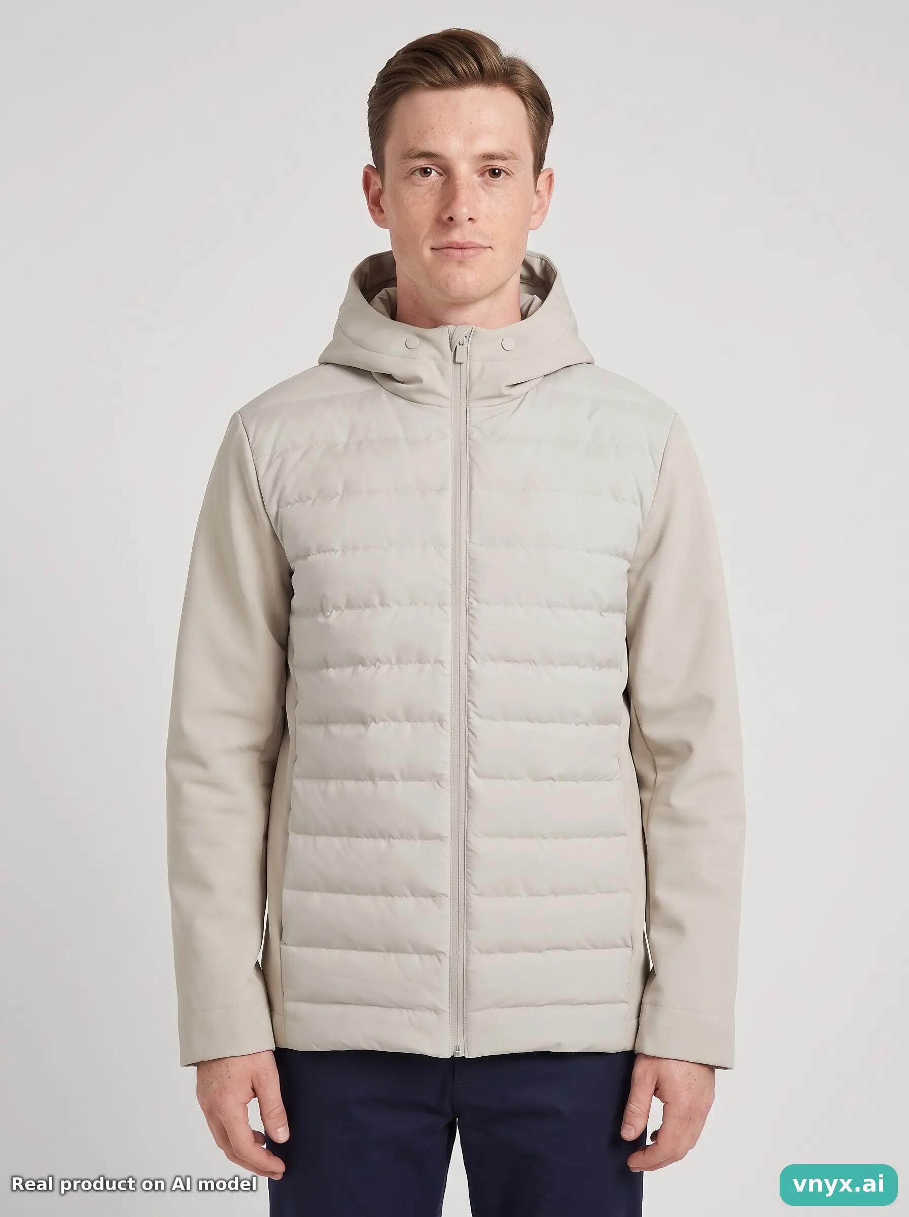 Second Life - Vintage RAINS Beige Puffer Jacket Men S 5/5