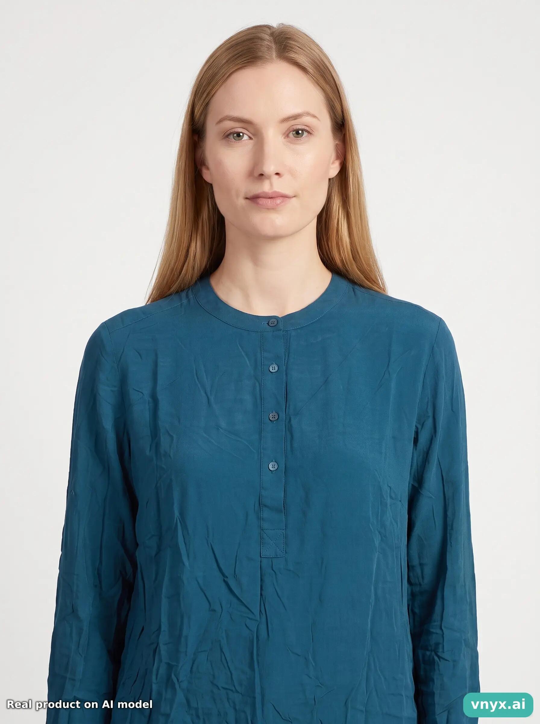 Second Life - JAEGER Teal Tunic Women 12 5/5