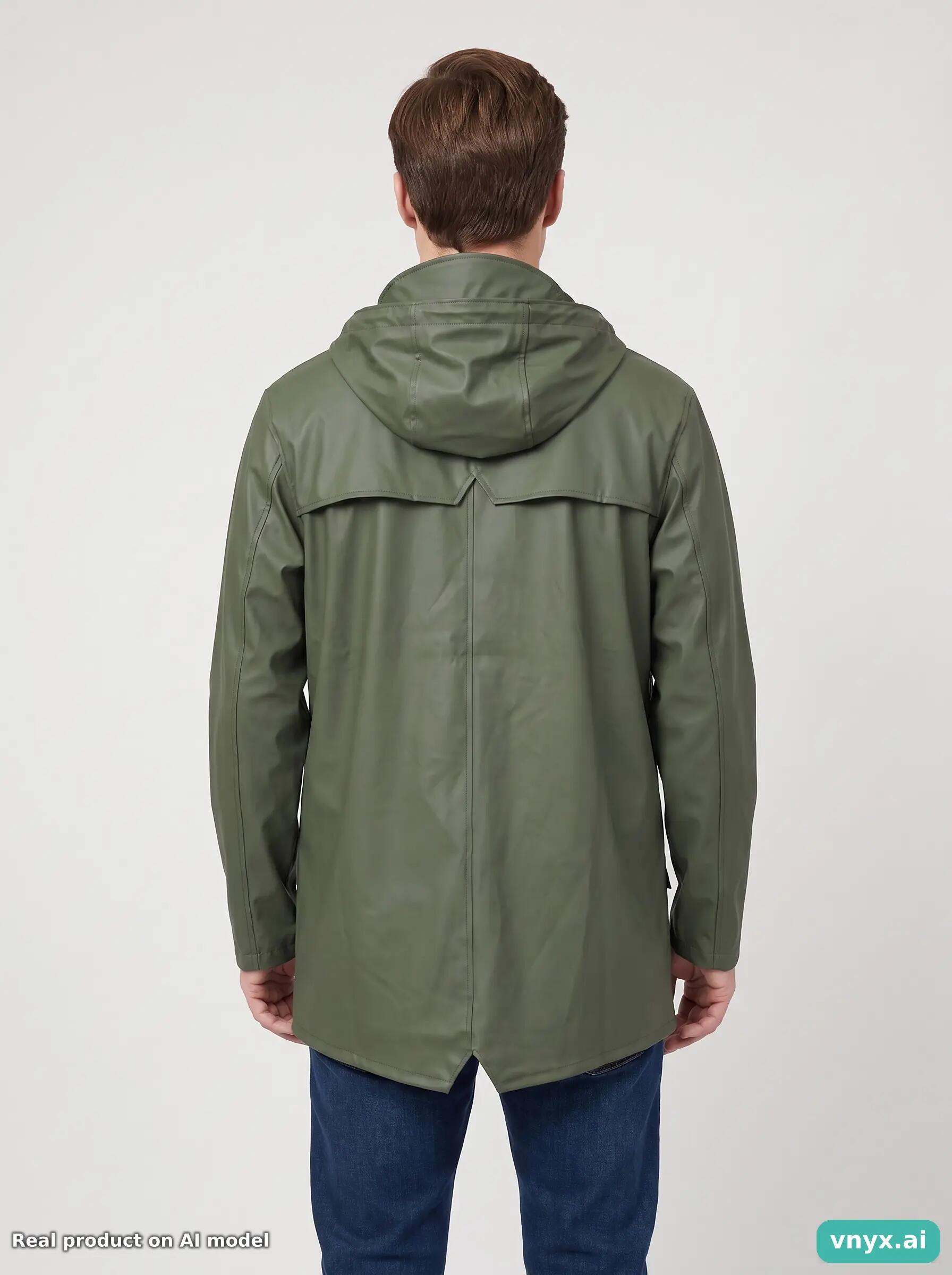 Second Life - Vintage RAINS Olive Outdoor Jacket Men XS 2/5