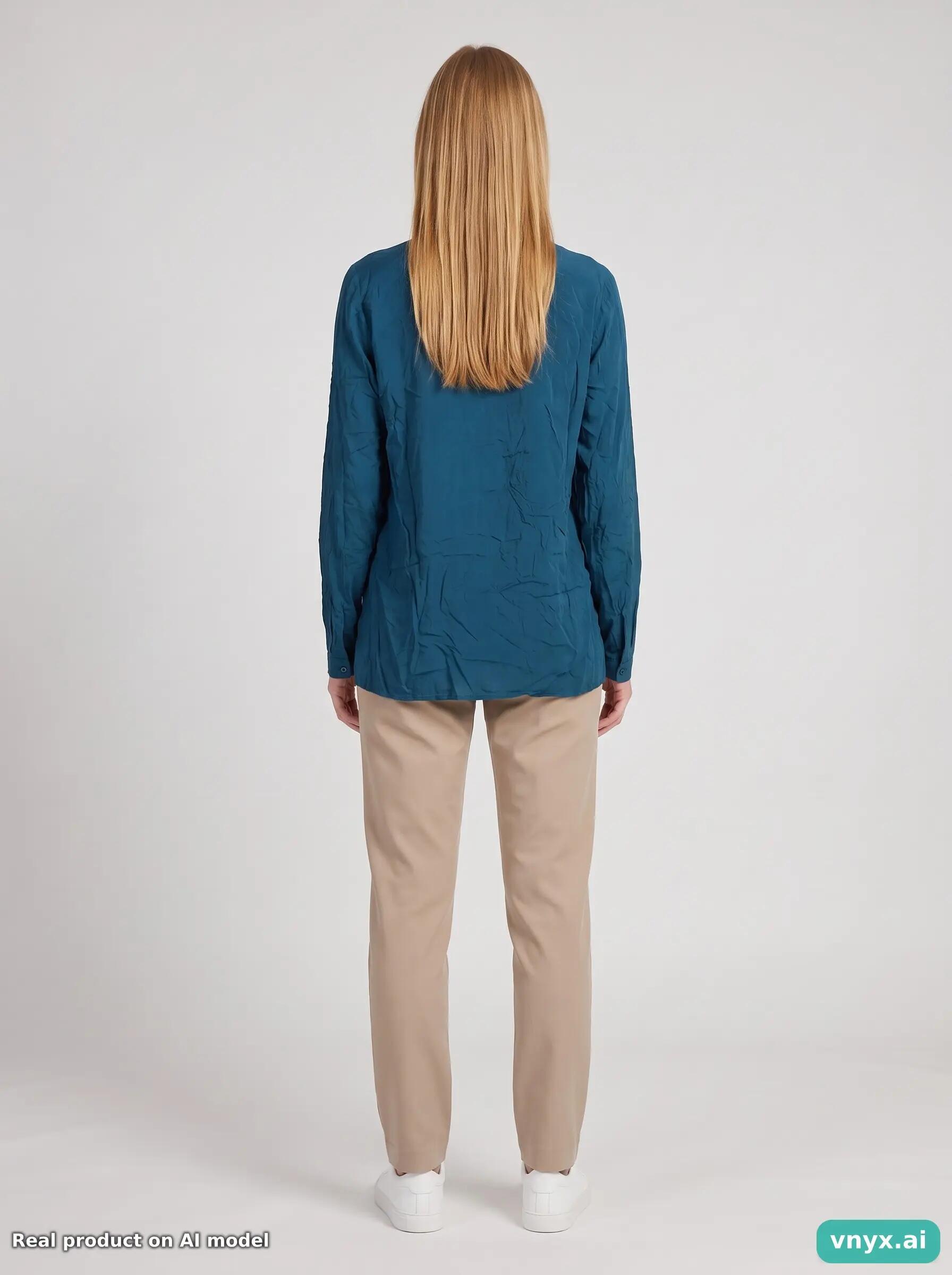 Second Life - JAEGER Teal Tunic Women 12 4/5