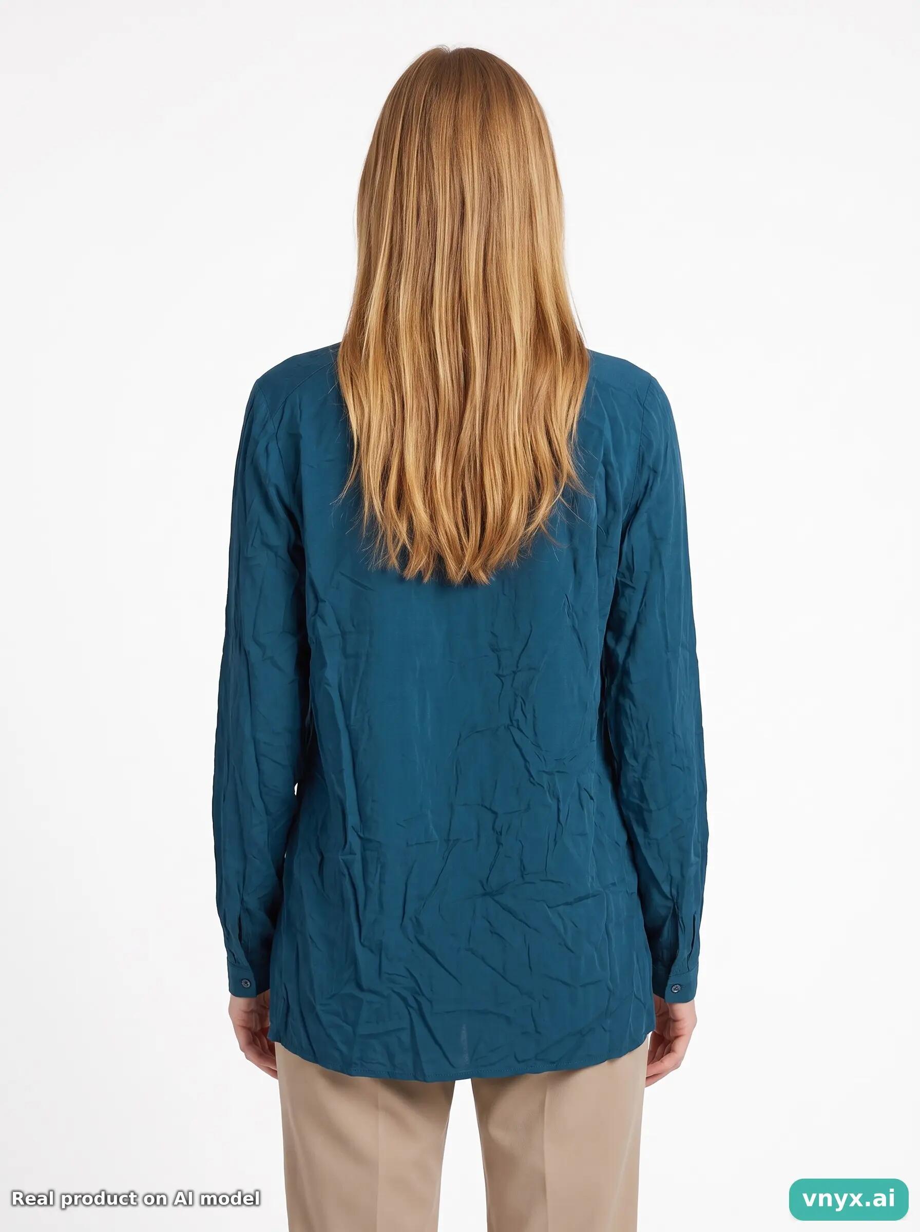 Second Life - JAEGER Teal Tunic Women 12 2/5