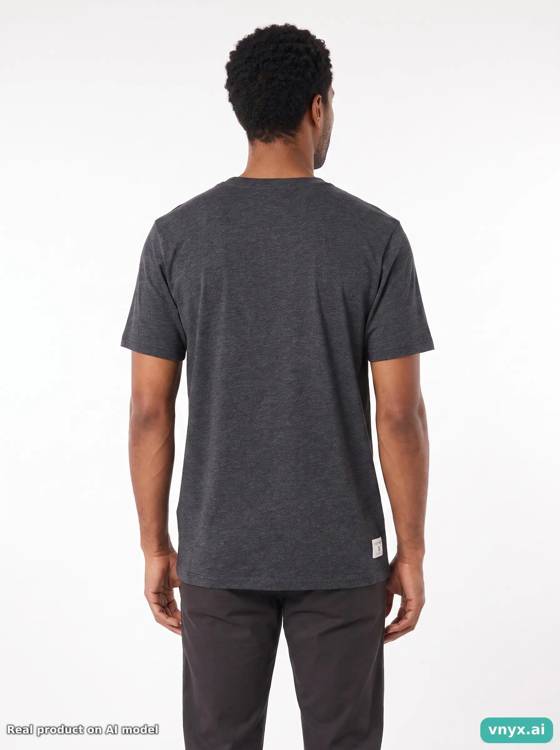 Second Life - Vintage Carhartt Charcoal T-Shirt Men S 2/5