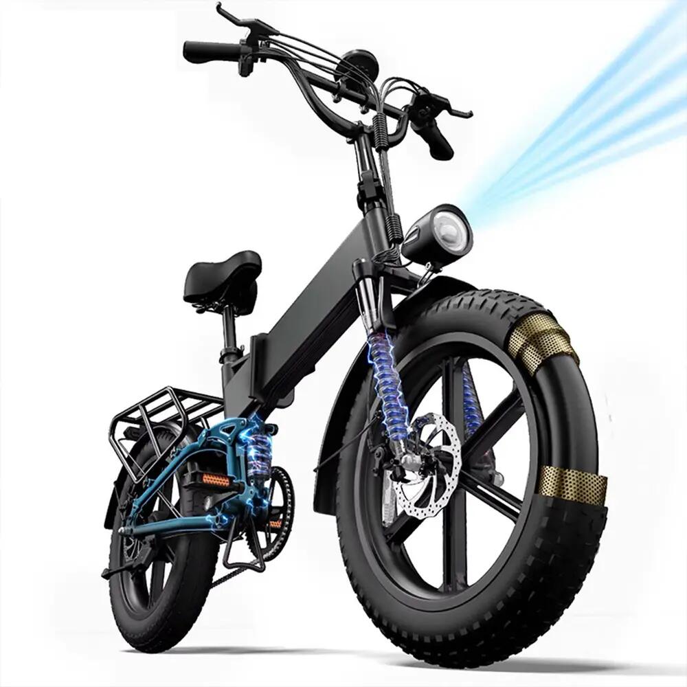 URLIFE T5 Electric Bike Adult 48V13AH Battery 20 inch Fat Tire All Terrain Off-R 2/11