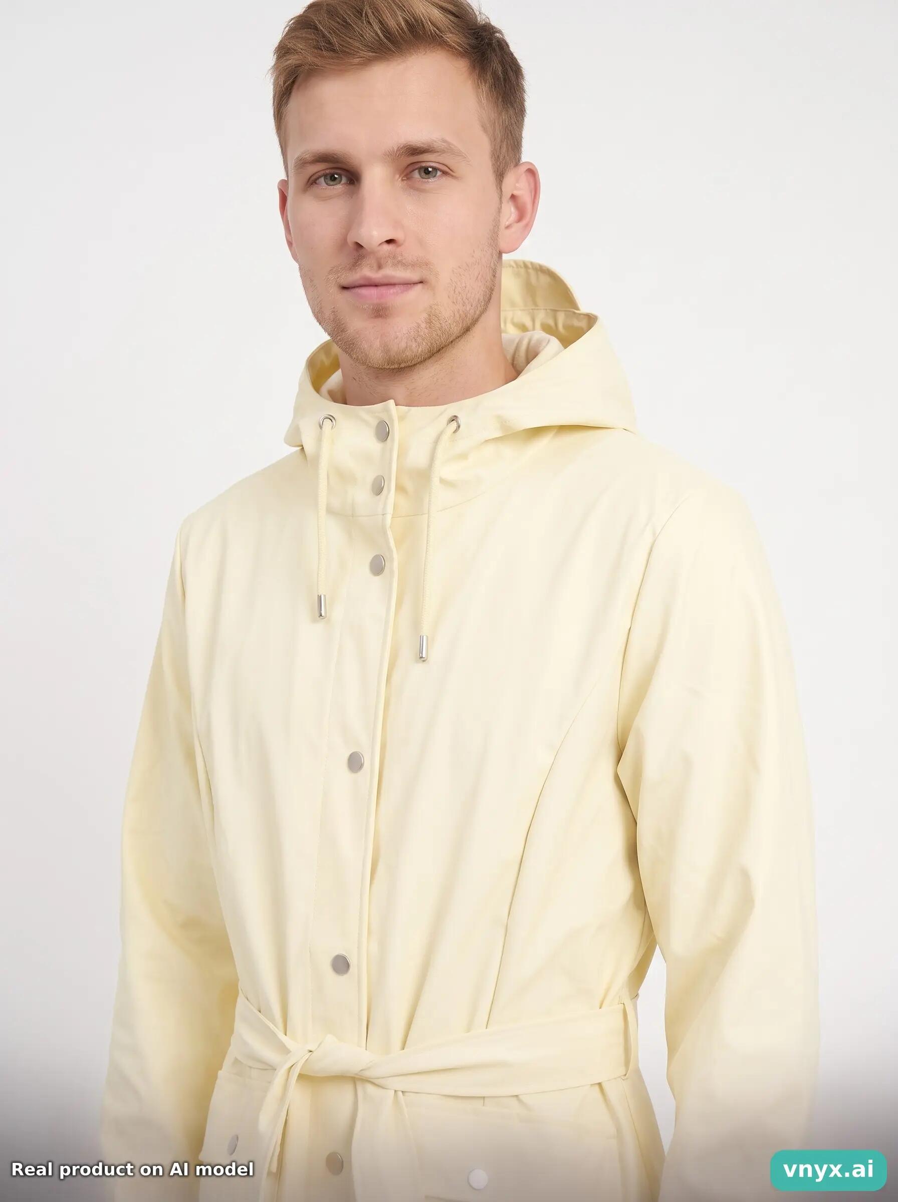 Second Life - Vintage RAINS Light Yellow Outdoor Jacket Men S 5/5