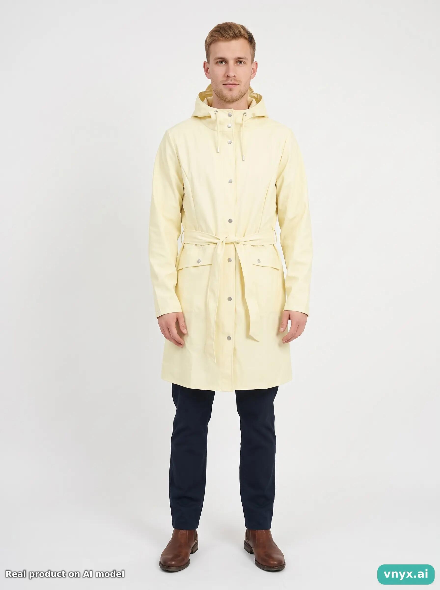 Second Life - Vintage RAINS Light Yellow Outdoor Jacket Men S 3/5
