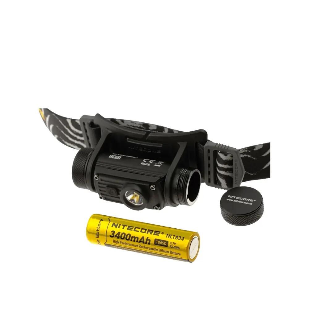 Lampada frontale Nitecore HC60 1000 lumen ricaricabile 4/9