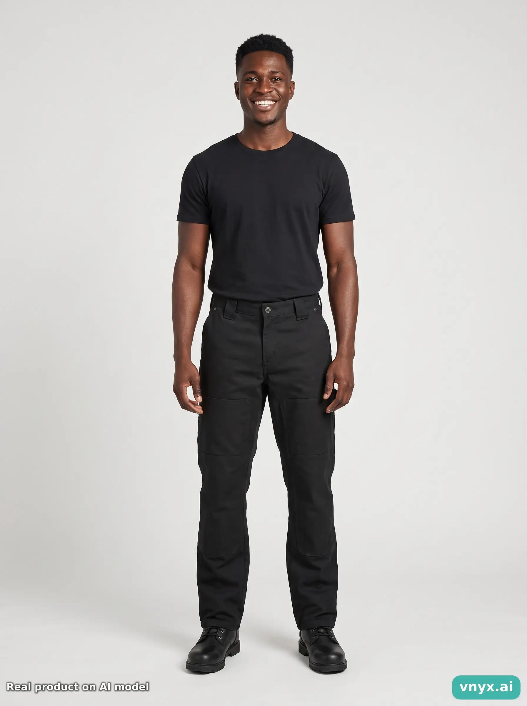 Second Life - Vintage Dickies Black Trousers Men 33 L32 3/6
