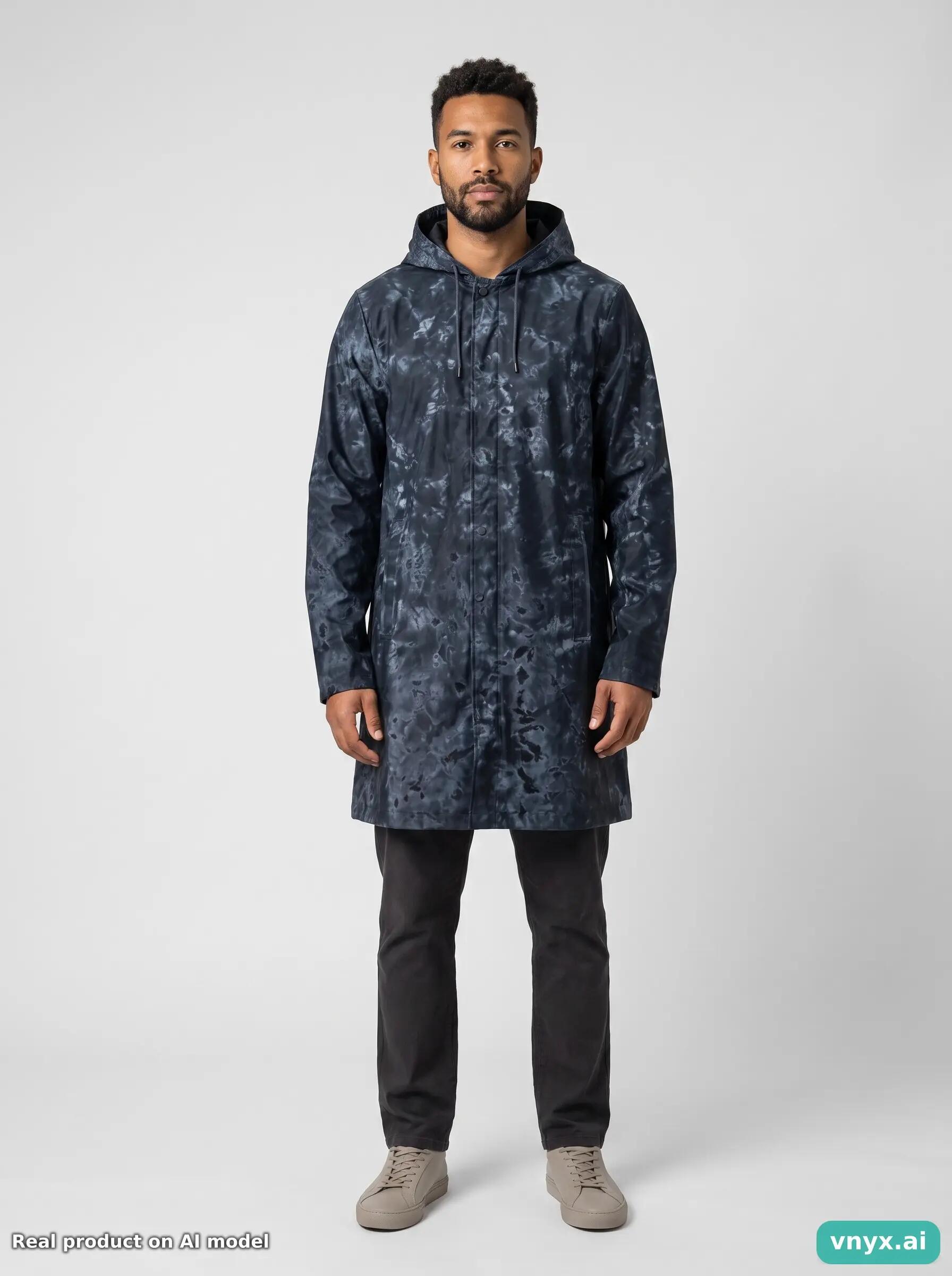 Second Life - Vintage RAINS Dark Blue Windbreaker Men M 3/5