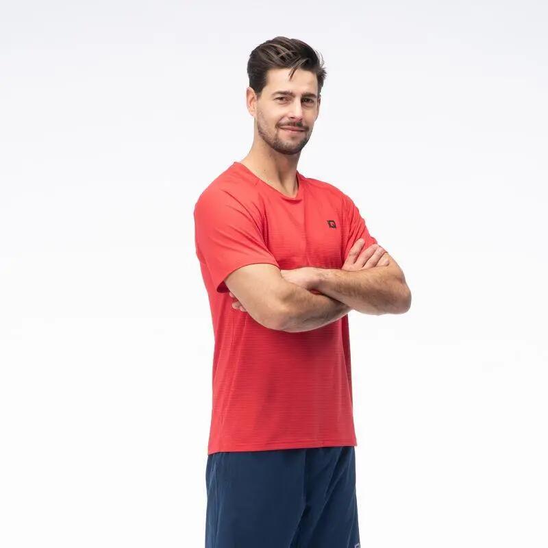 T-Shirt Raglan «Cross The Line» da Dyoro para homem (Vermelho) 3/6