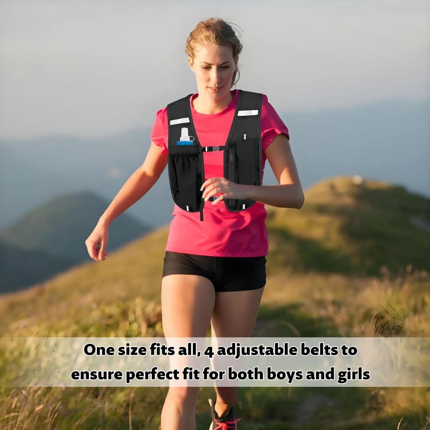Gilet Hydratation Running Femme et Homme avec Bouteille d'eau de 500ml 6/7