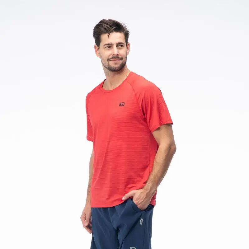 T-Shirt Raglan «Cross The Line» da Dyoro para homem (Vermelho) 2/6