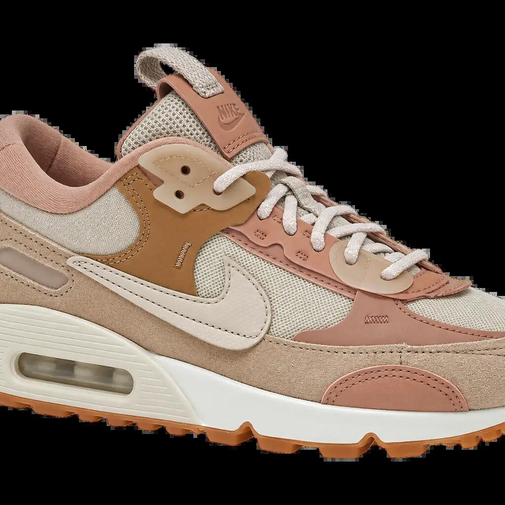 Damen - Sneaker - Nike Air Max 90 Futura Scrap - Weiß, Sanddrift