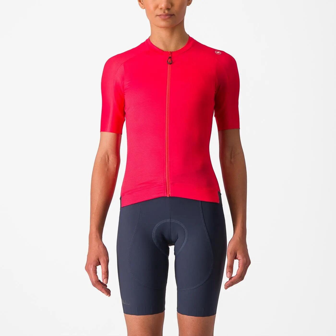 Tricou ciclism maneca scurta tailored fit - Espresso W Jersey - rosu Hibiscus |…