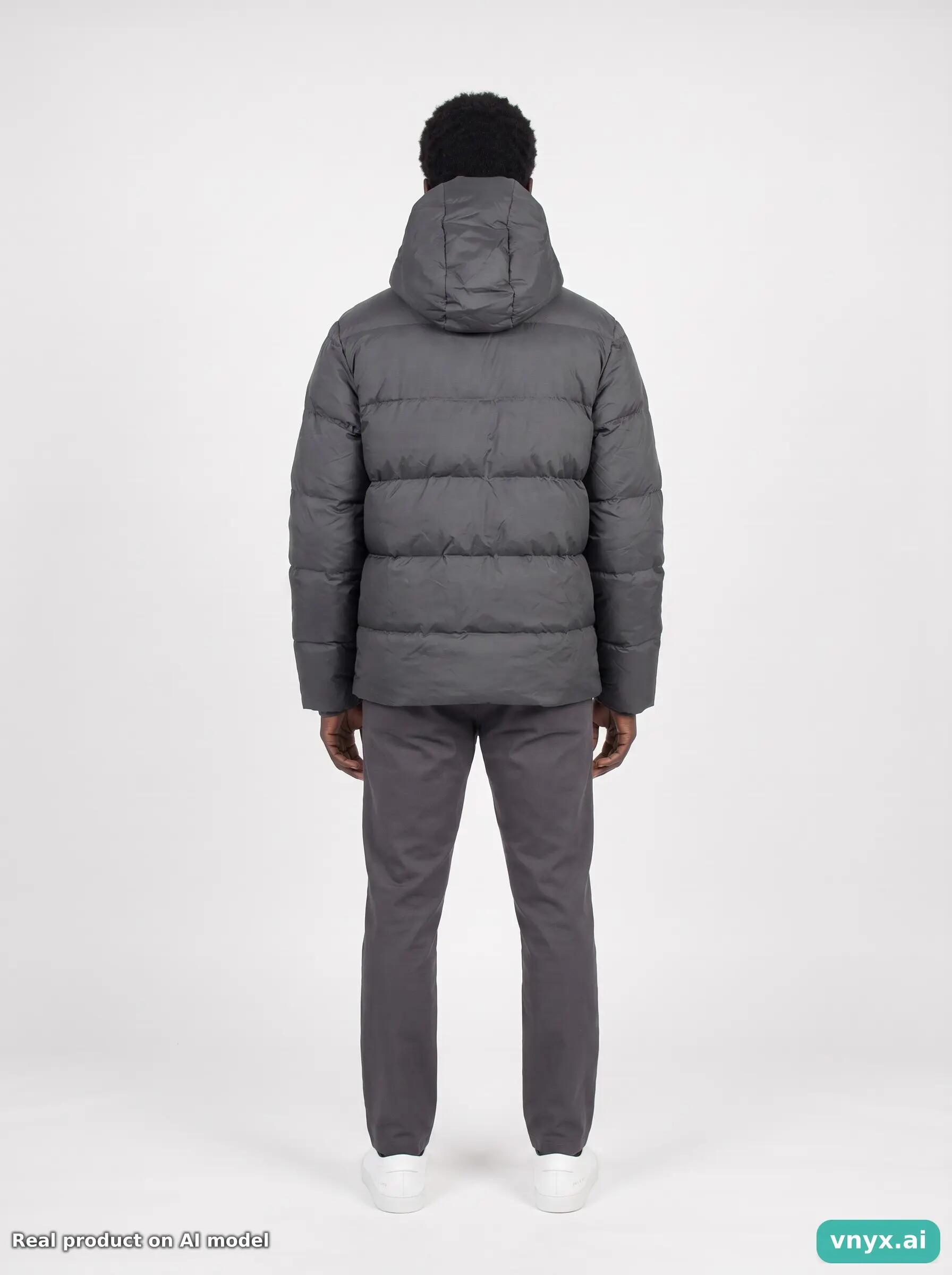 Second Life - RAINS Black Puffer Jacket Men S 4/5