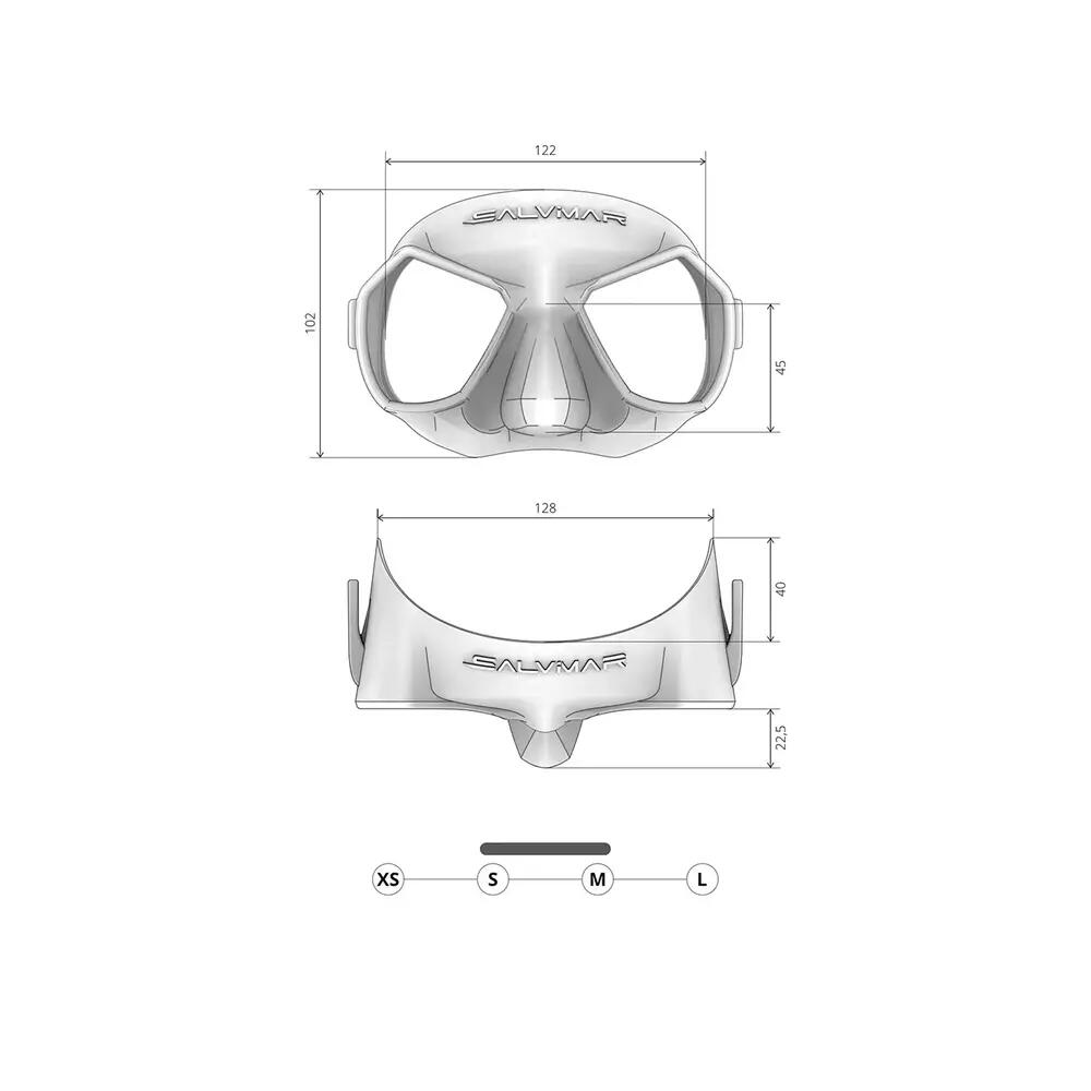 Masque de plongée Salvimar Hathor Anti Fog Preto 3/3