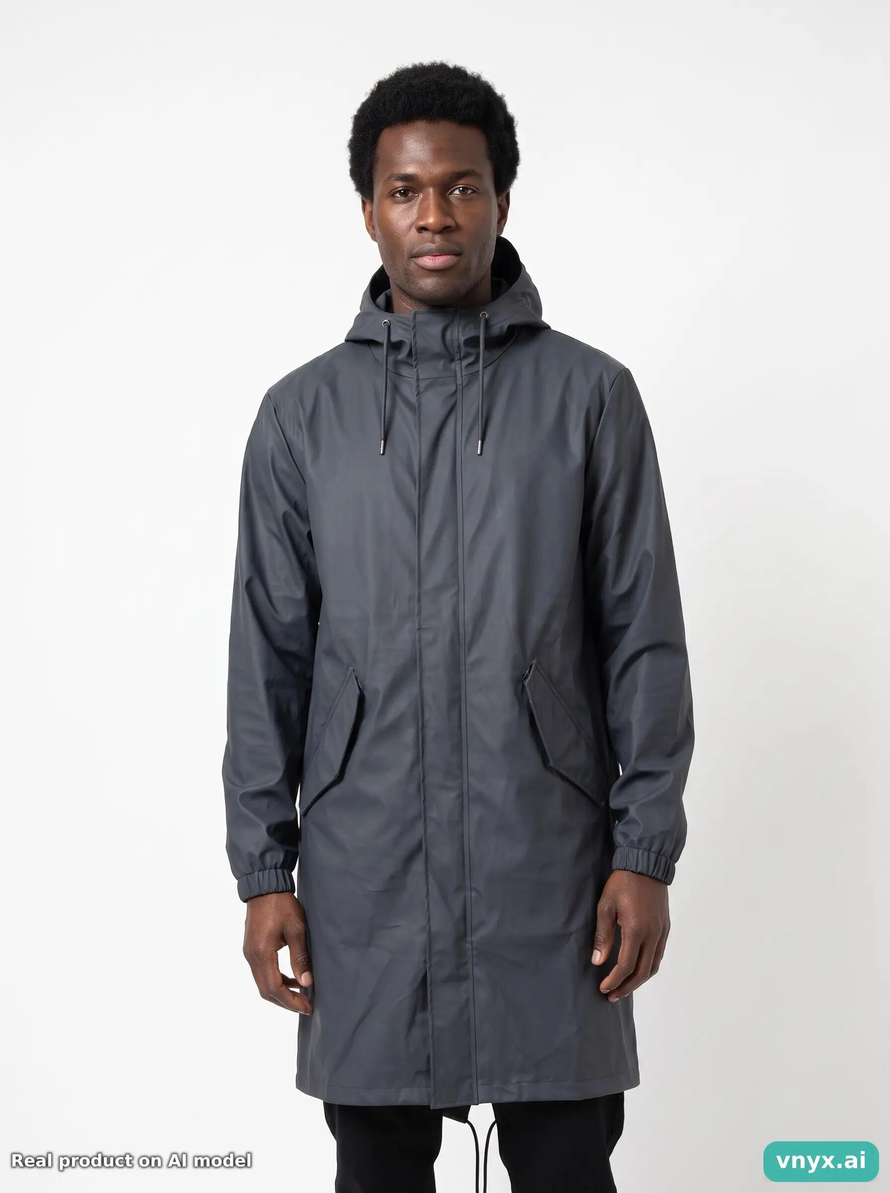 Second Life - Vintage RAINS Navy Windbreaker Men S 5/5