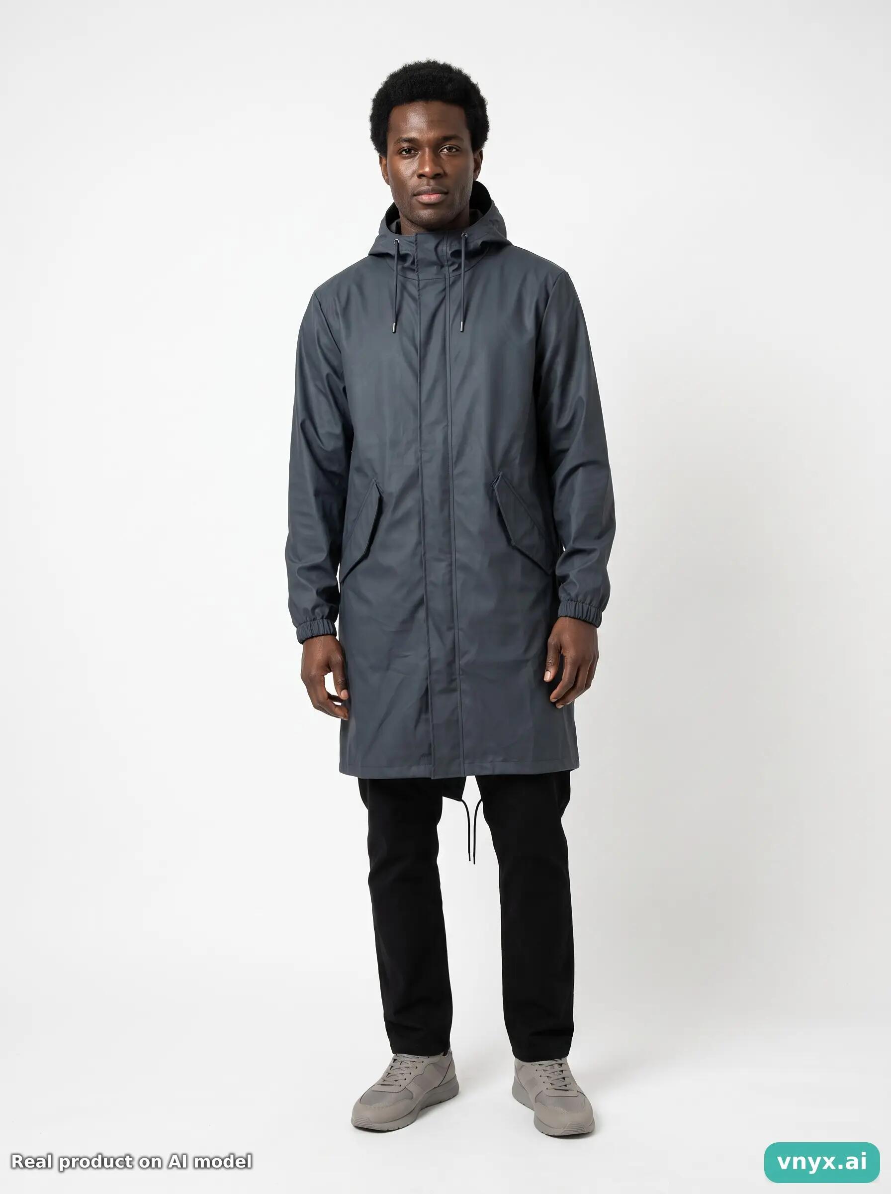 Second Life - Vintage RAINS Navy Windbreaker Men S 3/5