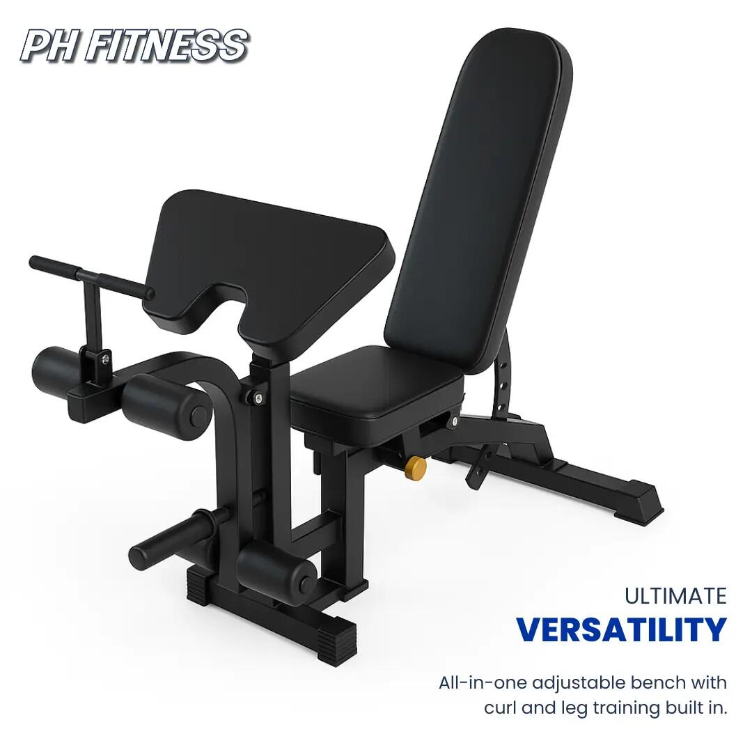 Banco de musculación PRO530-2 con banco Scott y extensión de piernas 3/9