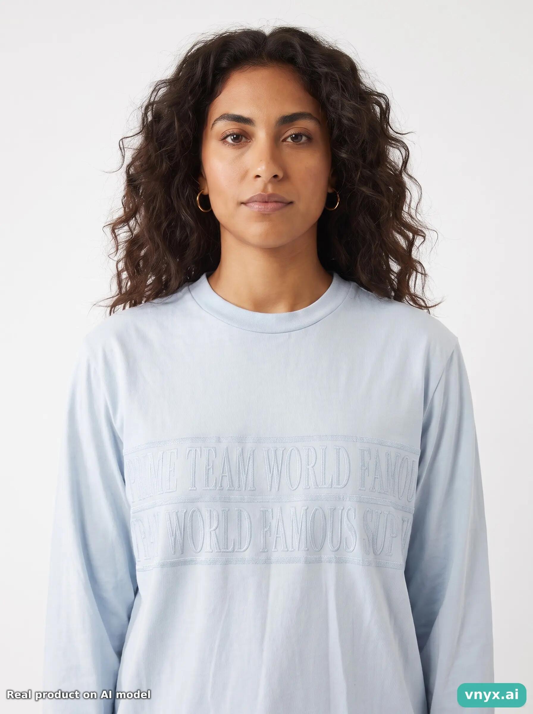 Second Life - Supreme Long Sleeve in Light Blue size XL Long-Sleeved Top 5/5