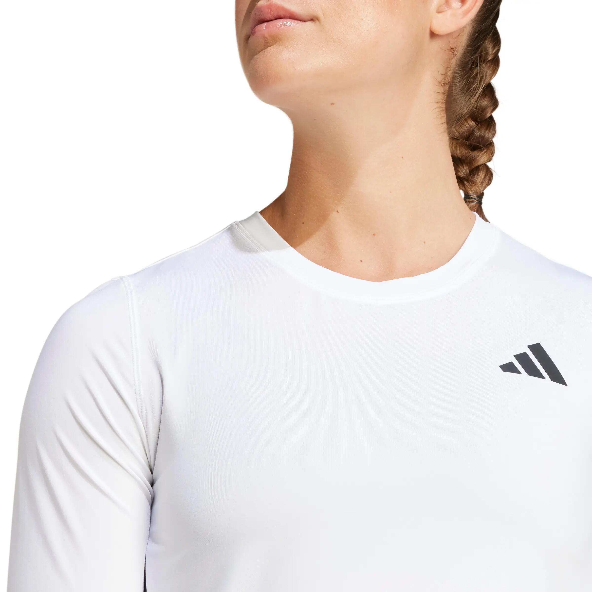 Camisola de manga comprida feminina adidas Workout Essentials 3-Stripes 6/6