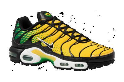 Heren - sneakers - veterschoenen - nike air max plus - geel, groen