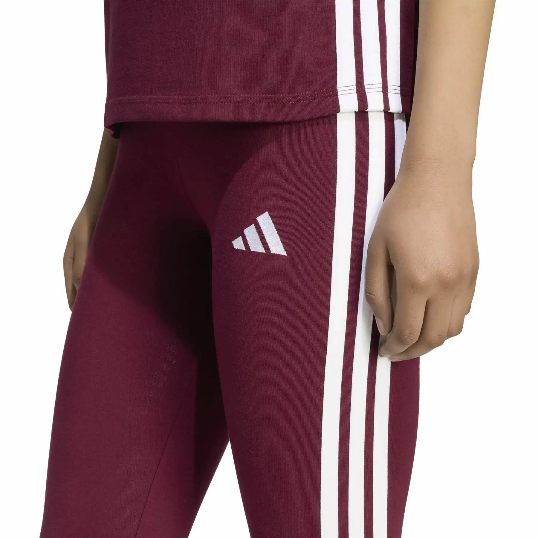 Leggings de algodão para mulher adidas Essentials 3-Stripes 5/6