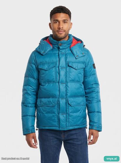 Second Life - Vintage The North Face Teal Puffer Jacket Men M