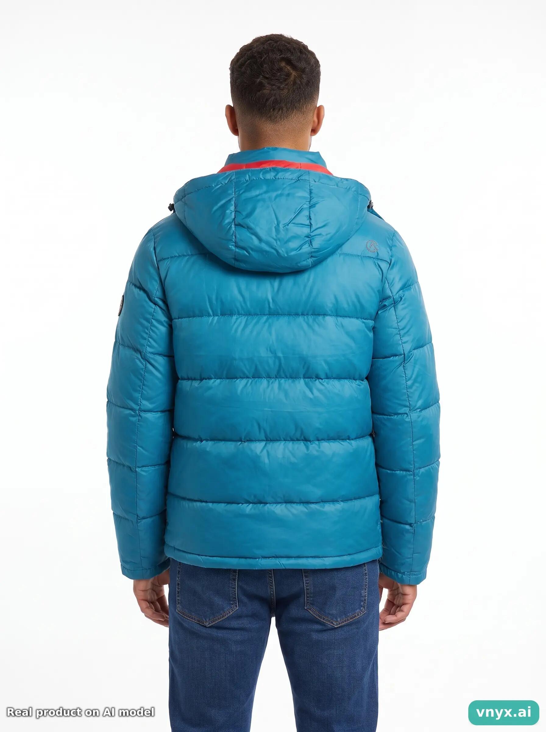 Second Life - Vintage The North Face Teal Puffer Jacket Men M 2/5