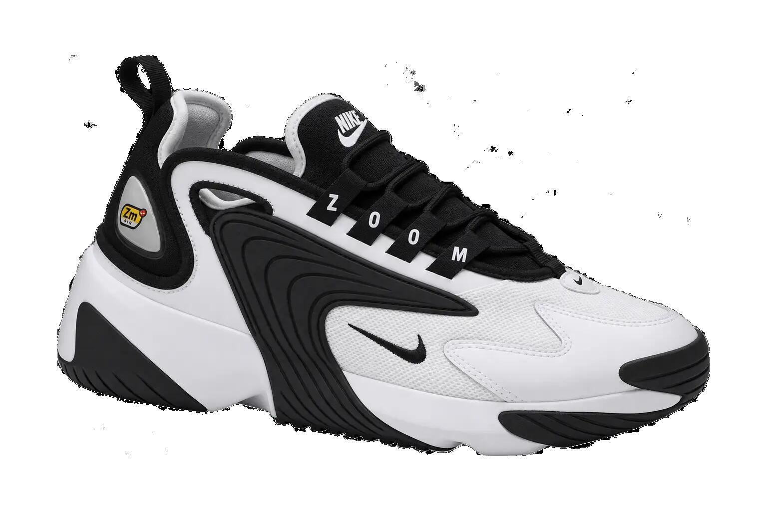 Femme - Baskets - Cuir, Article de destockage - Zoom 2K - blanc-noir 1/1