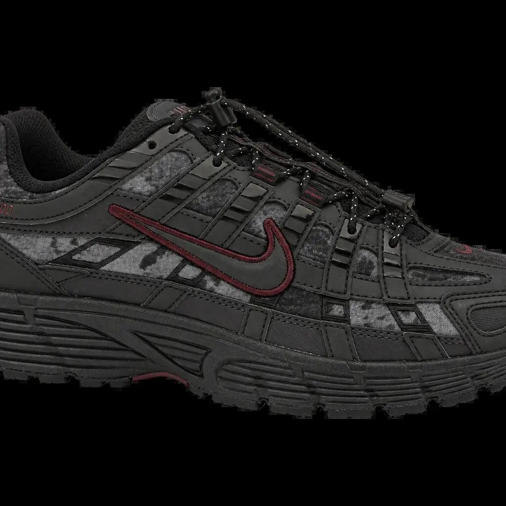 Damen-Sneaker - Nike P-6000 - Schwarz, Burgundy Crush