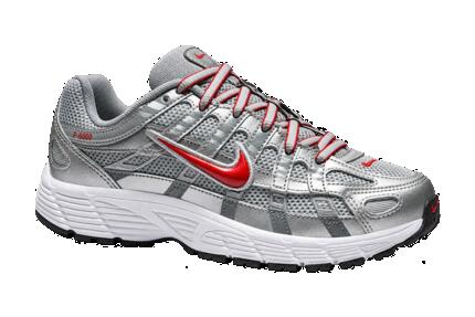 Enfant - baskets - rétro - Nike P-6000 GS - Metallic Silver/Gym Red