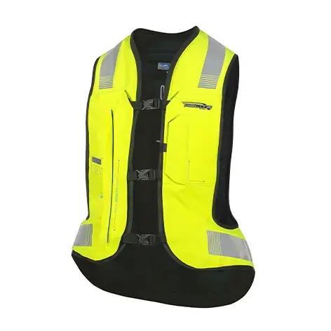 Gilet airbag per moto Helite E-Turtle 2 Hi-Vis Molex