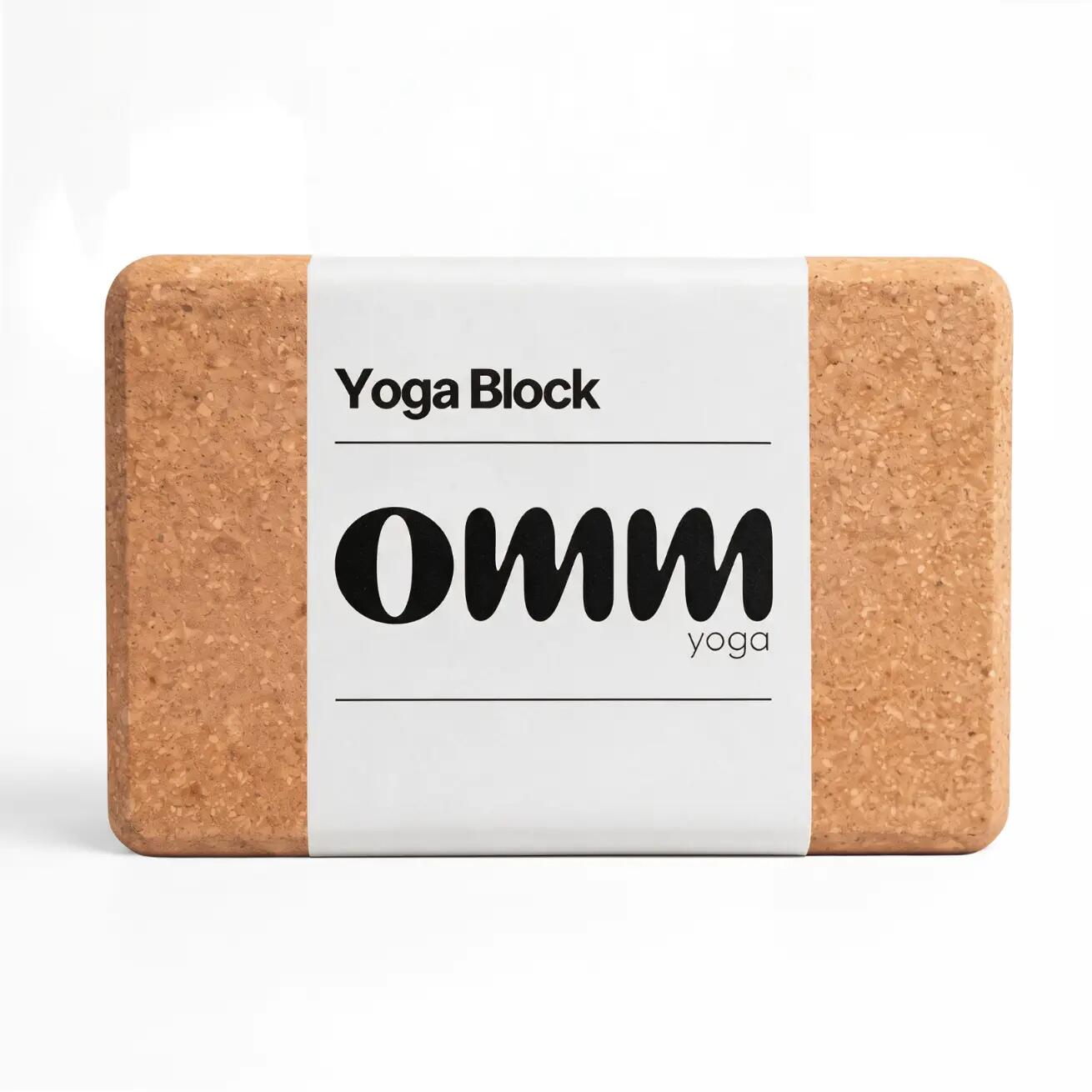 Korkowa kostka do jogi OMM YOGA CORK 4/5