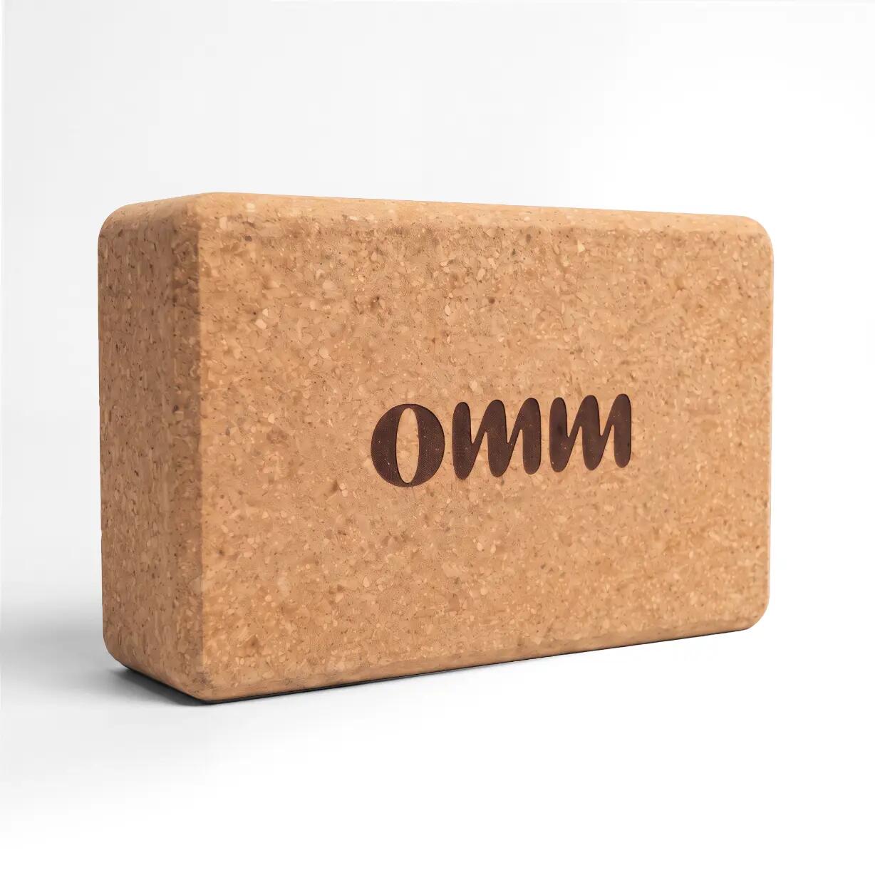 Korkowa kostka do jogi OMM YOGA CORK 2/5