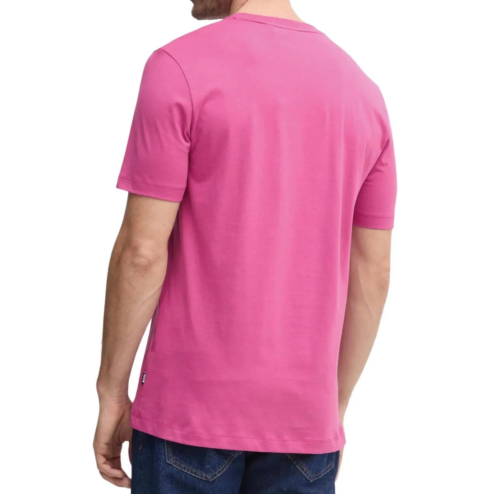 Camiseta de Algodón para Hombre Rosa 2/3
