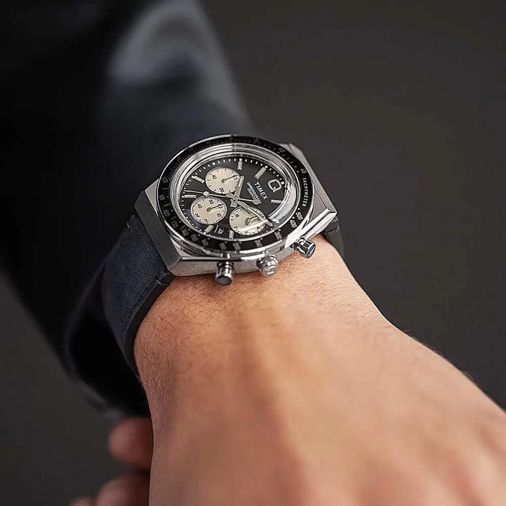 Timex Chronograph Uhr Braun/Schwarz TW2V42700 5/6