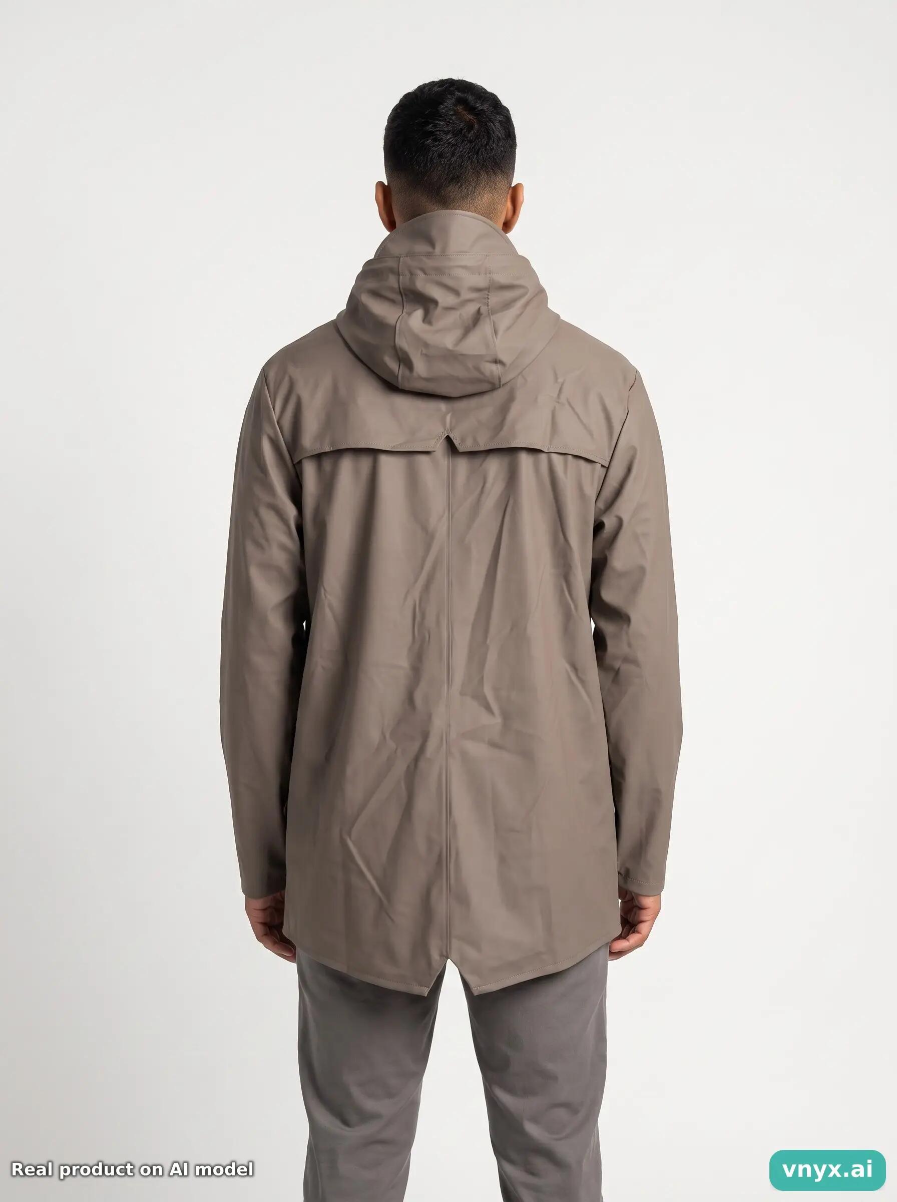 Second Life - Vintage RAINS Taupe Outdoor Jacket Men M 2/5