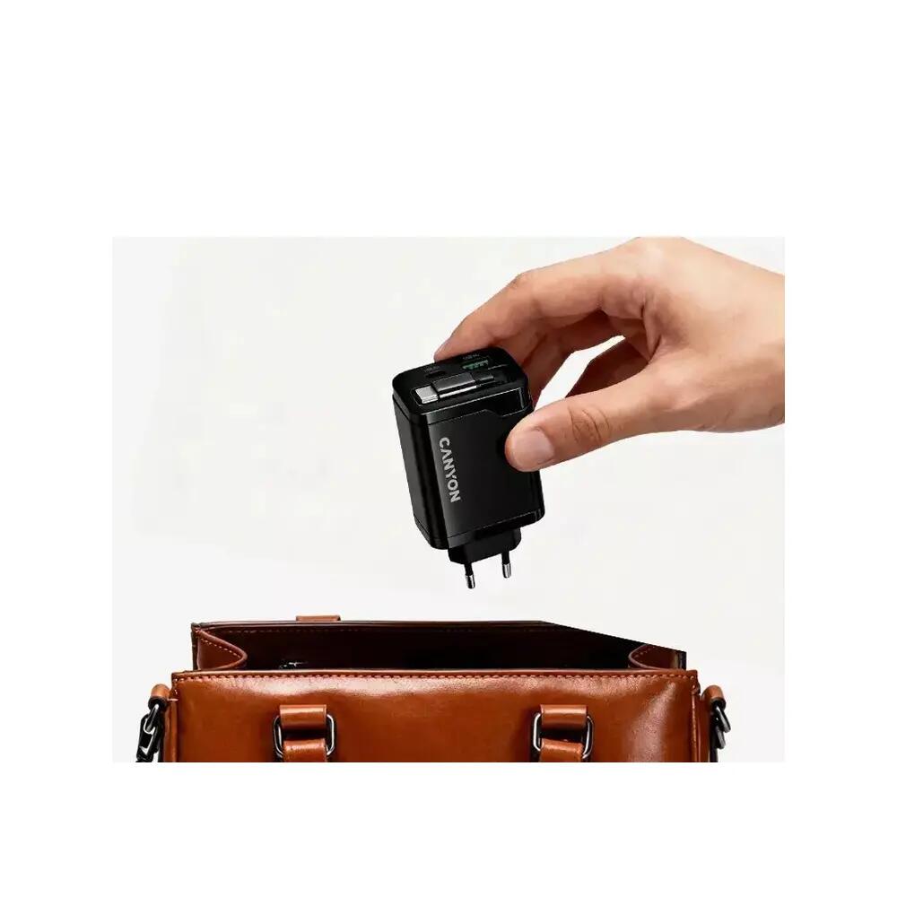 Carregador de parede Canyon OnCharge 65RC USB-C 65W com cabo integrado 2/2