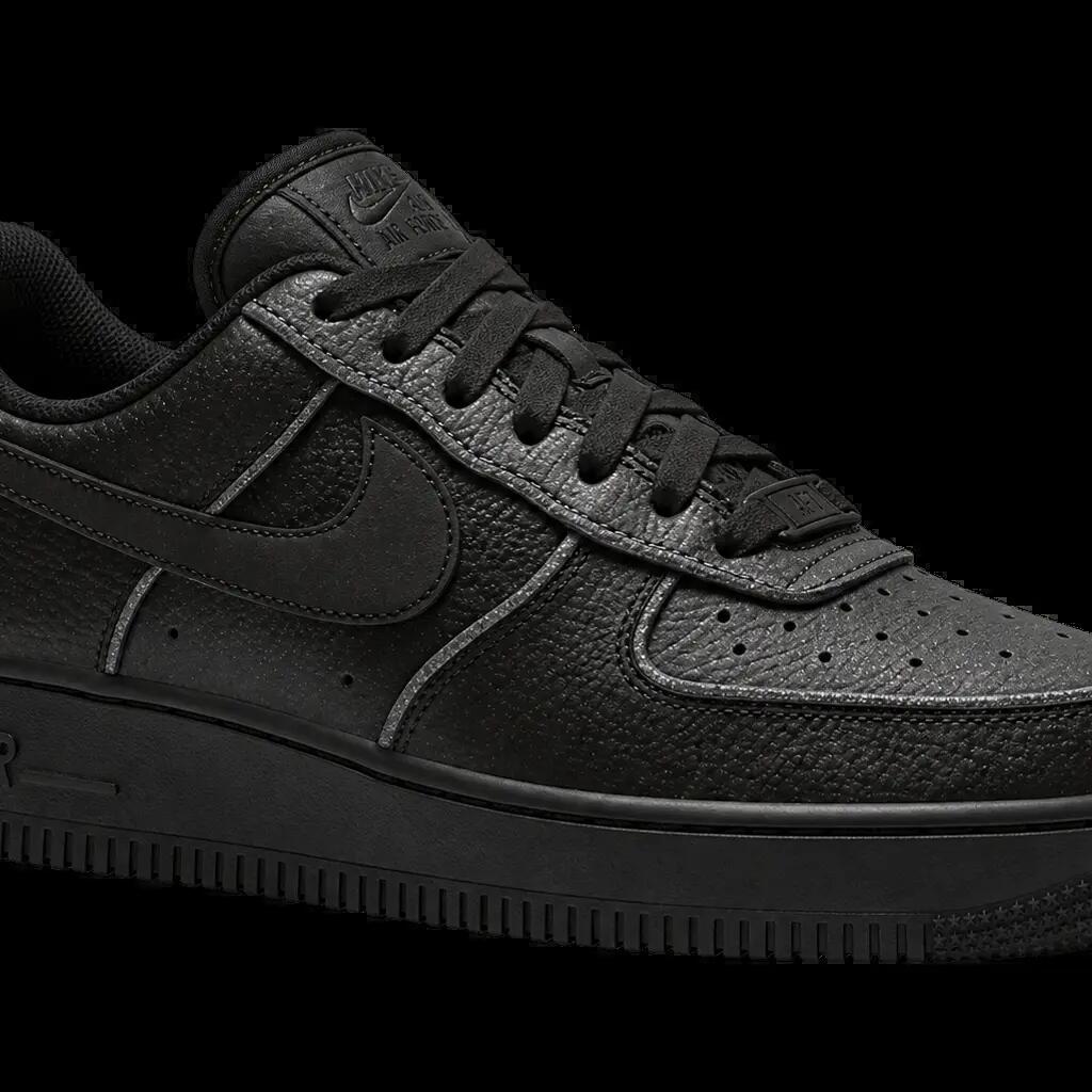 Damen - Sneaker - Schuhe - glitzernd - Air Force 1 Low - schwarz