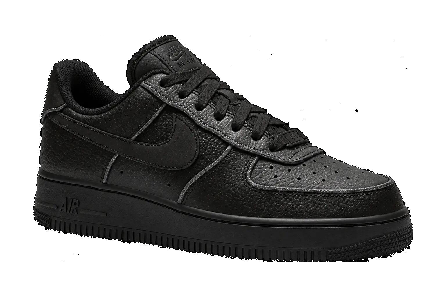 • Baskets • chaussures • scintillantes • Air Force 1 Low • noir 1/1