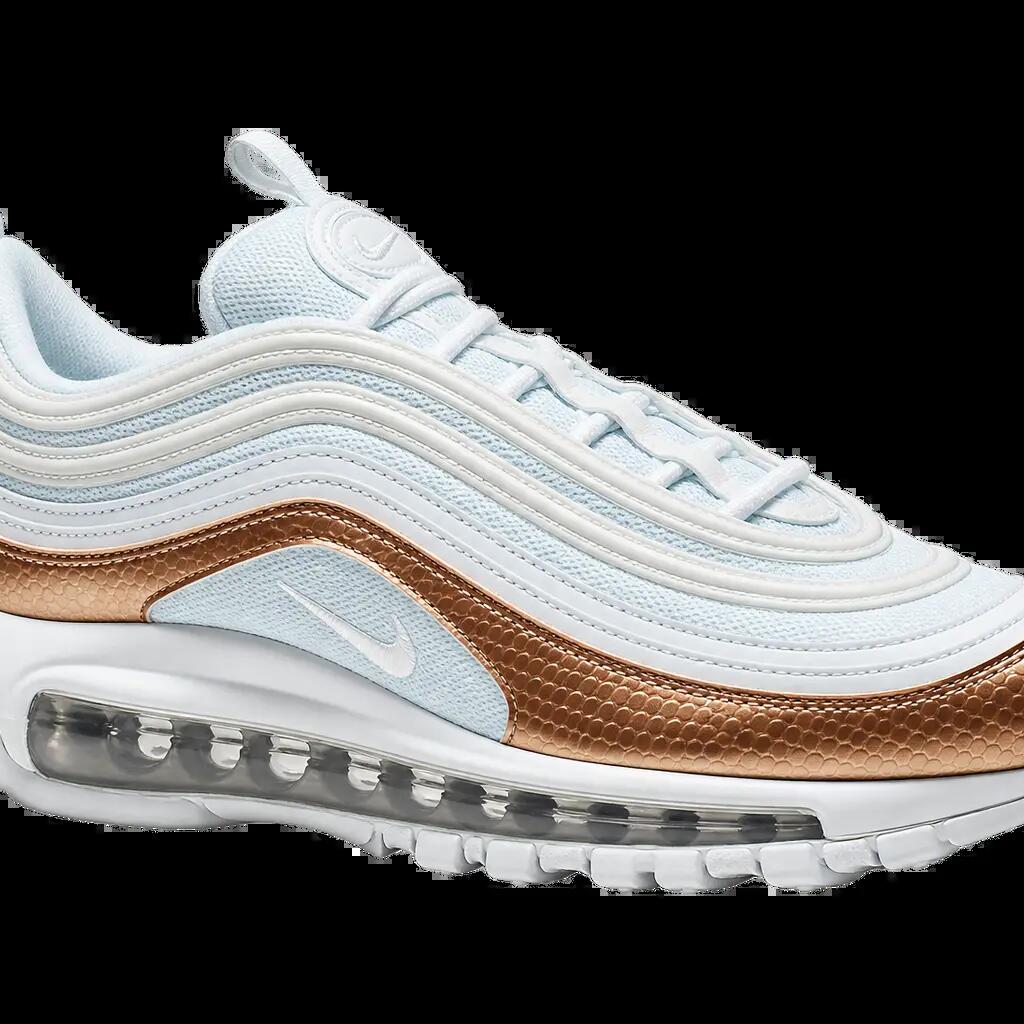 Kinder - Sneakers - glänzend - Nike Air Max 97 GS Bronze Scale - weiß