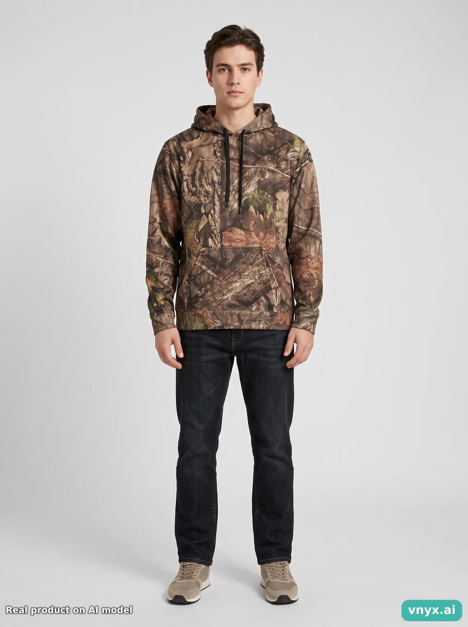 Second Life - Mossy Oak Camouflage Hoodie Men L 5/5