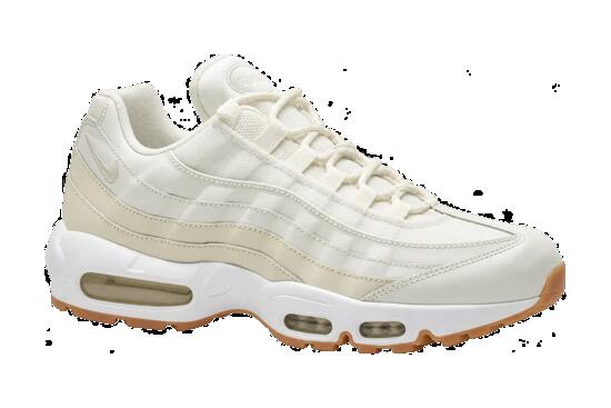 Baskets femme blanches semelle gomme Nike Air Max 95 Sail Gum sans boîte