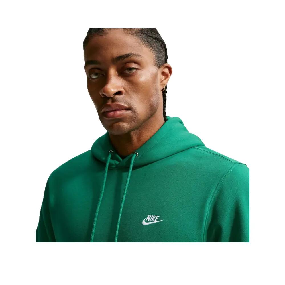 Sudadera con capucha Nike Club Small Logo Verde 3/4